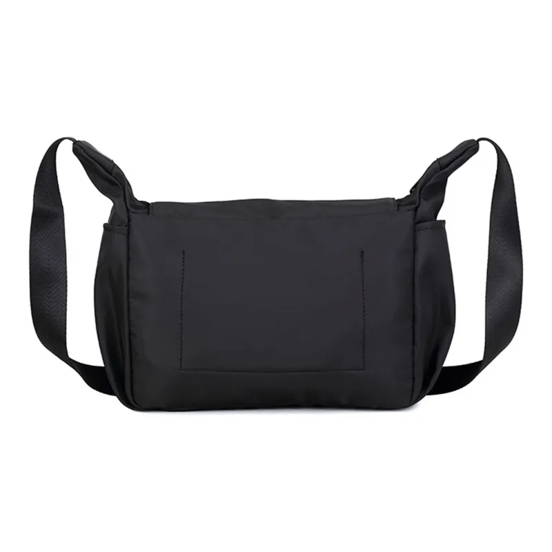 NOMK Oxford Shoulder Bag, Crossbody Bag Regular Unisex Black-3