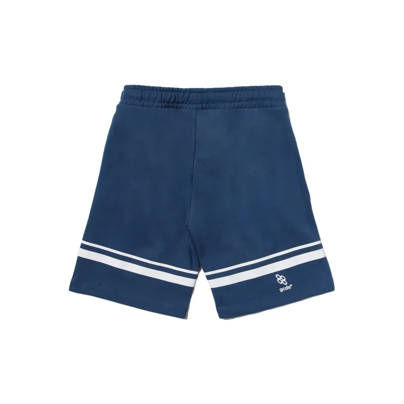 GCDS Logo print Cotton Shorts-1