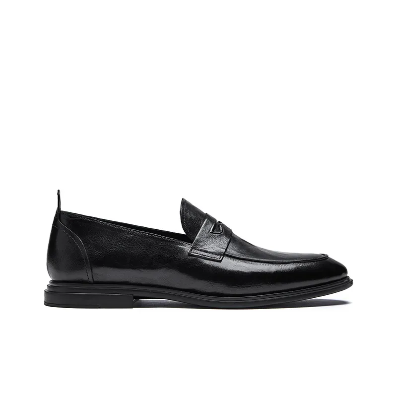 Hautton Jeans Dress Shoes Men's Black-1