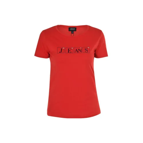 ARMANI JEANS T-Shirts Women's Red