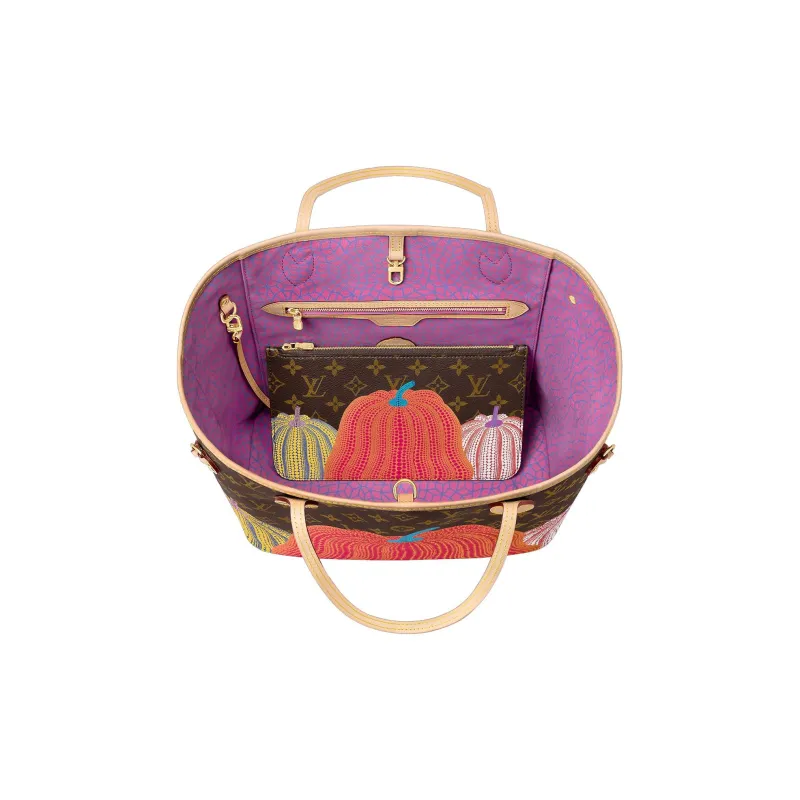 LOUIS VUITTON LV X YK Neverfull MM Pumpkin Print-2