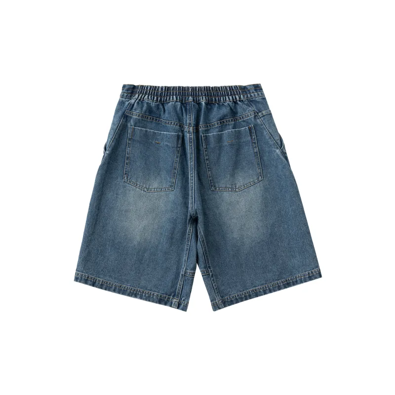 KXLFCHN Denim Shorts Unisex Denim Blue-1