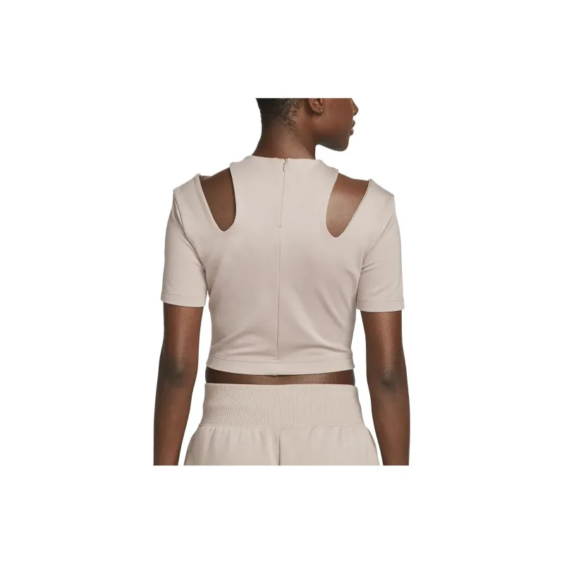 Nike T Shirts Women's Taupe-1