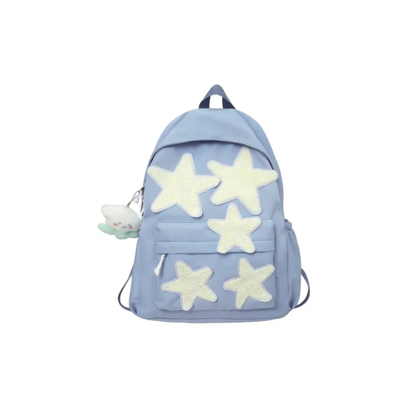 JANE KLAIN Canvas Backpack Large Size Women's Pink/Blue/Red-3