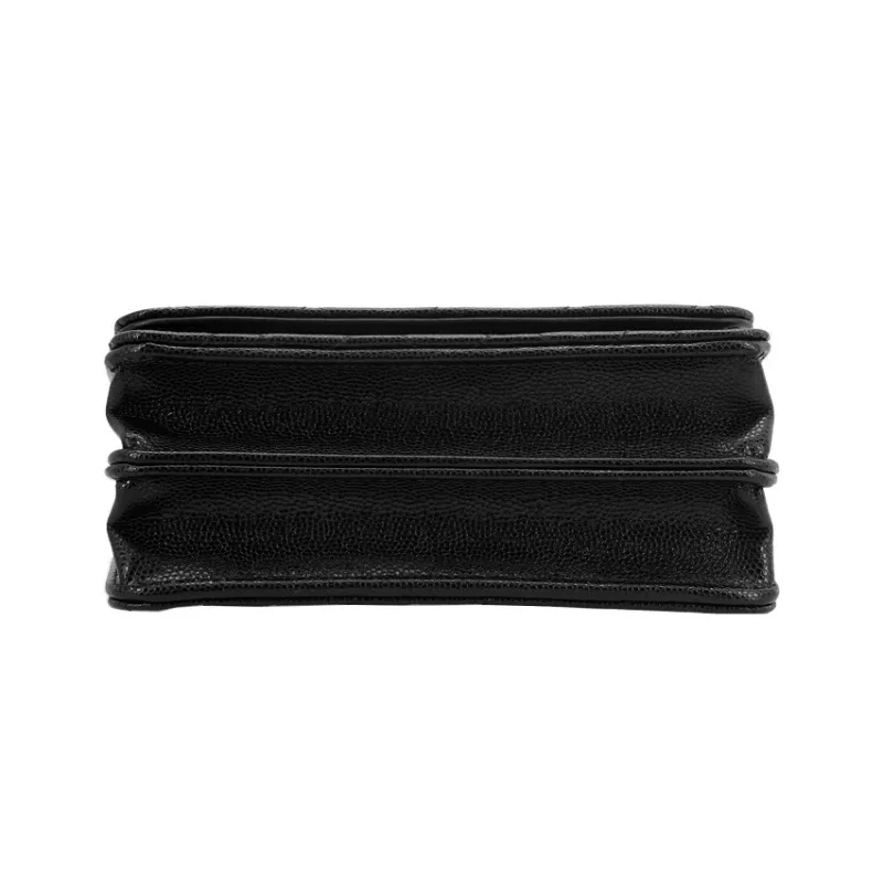 CHANEL Mini Wallet On Chain With Bag Charm Black-3