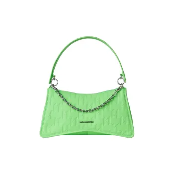KARL LAGERFELD Leather Crossbody Bag, Shoulder Bag Women's Green