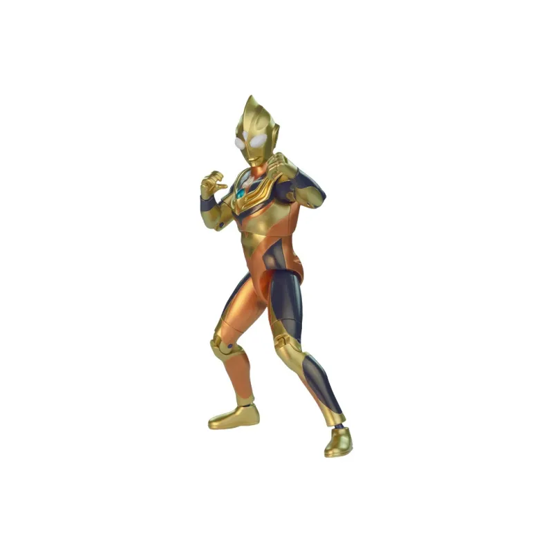 BANDAI Ultra With Speaker Highly Poseable Collection Hero Toy, Sparkling Ultraman Tiga Action Figures-2