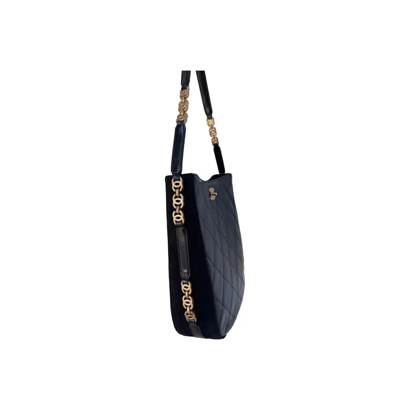 CHANEL Lambskin Hobo Bag, Shoulder Bag, Crossbody Bag Tubas Women's Black-2