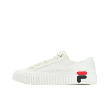 FILA Gear Slip Resistant Cushioning Low Top Skateboard Shoes Men's White