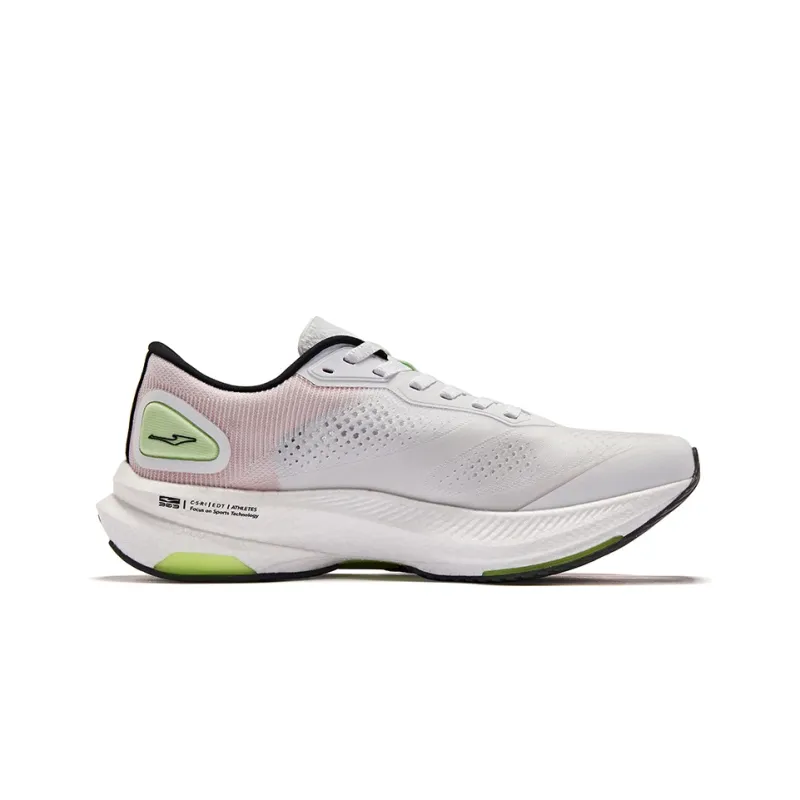 Erke Dust 2.0 Shock Absorbers Rebound Low Top Marathon Training Long Distance Running Shoes Men's White Green-1