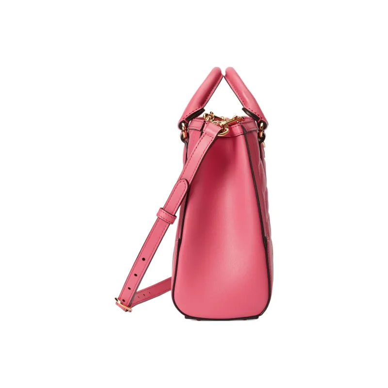 GUCCI GG Matelassé Leather Tote Crossbody Bags Handbags Mini Women's Pink-3