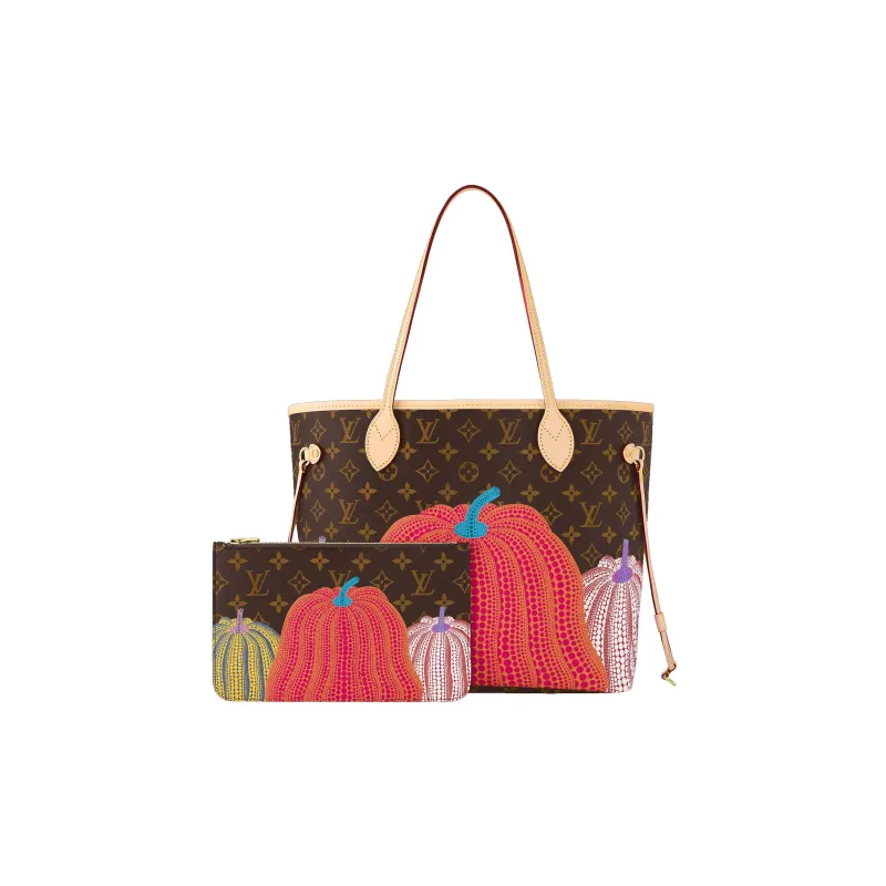 LOUIS VUITTON LV X YK Neverfull MM Pumpkin Print-1