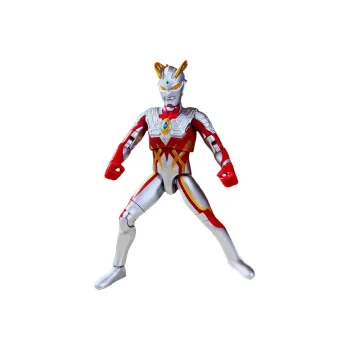 BANDAI With Speaker Ultra Posable Collection Hero Toy Ultraman Zero Strong Sunspot Type Action Figures