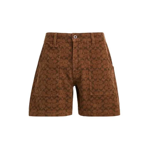 COACH Denim Shorts Men Brown