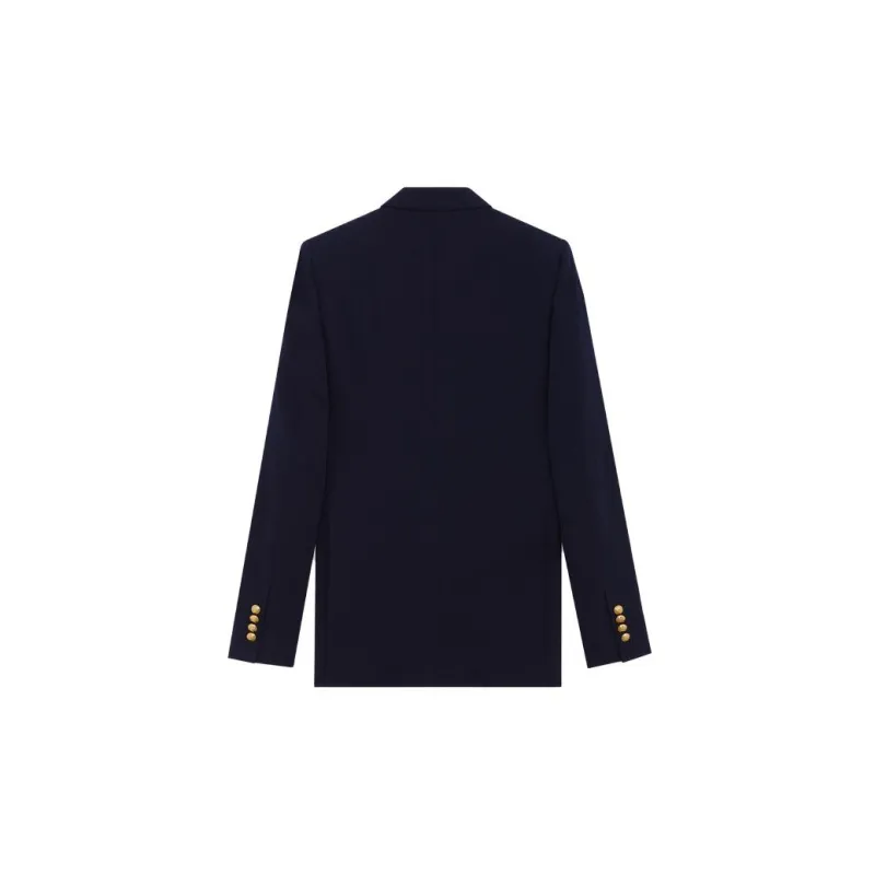CELINE Classic Jacket In Diagonal Wool-1