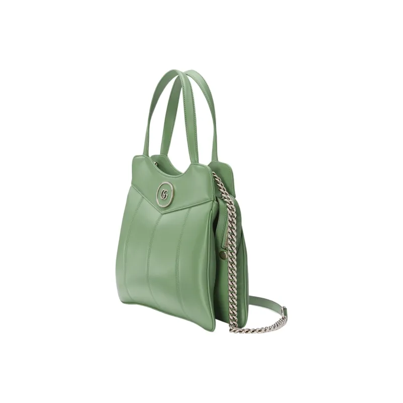 GUCCI Leather Tote Bag Shopping Bag Shoulder Bag Crossbody Bag Handbag Mini Women's Green-1