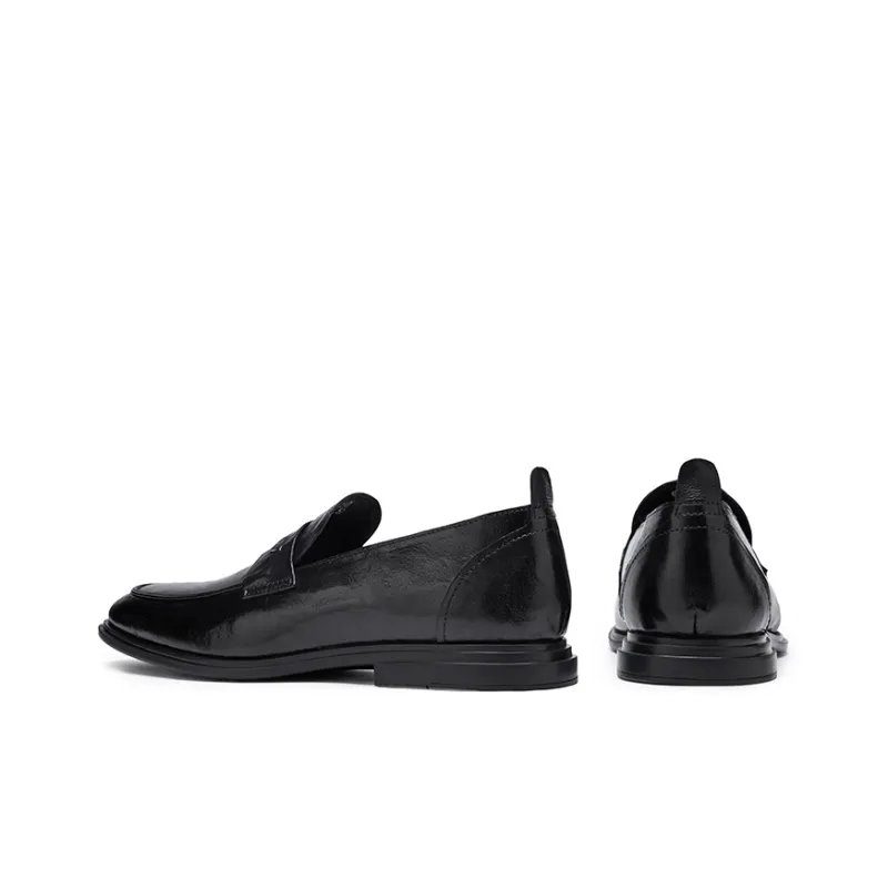 Hautton Jeans Dress Shoes Men's Black-4