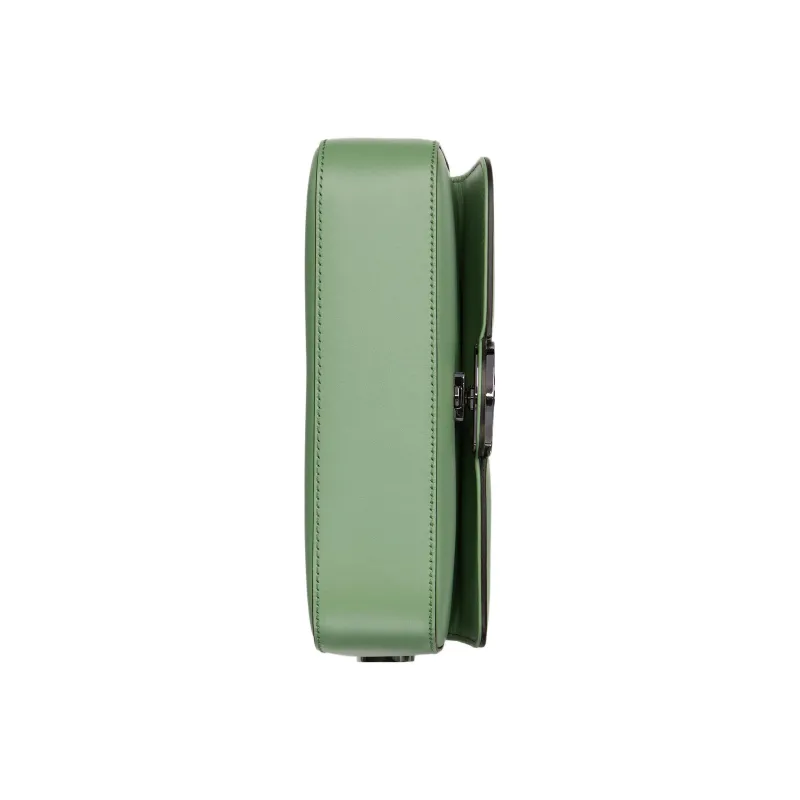 GUCCI Leather Handbag, Shoulder Bag, Crossbody Bag Mini Women's Green-5