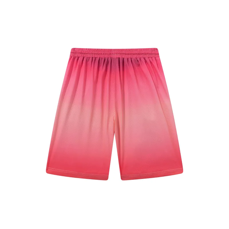 FireMonkey Basketball Shorts Unisex Rose Red-1