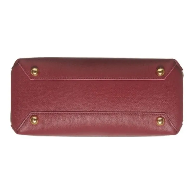 Burberry Calfskin Shoulder Bag Crossbody Bag Handbag Small Size Women's Berry Pink-3