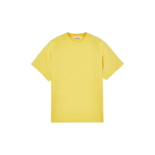 STONE ISLAND T-Shirts Men Yellow