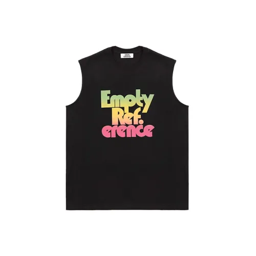 EMPTY REFERENCE Tank Tops Unisex Black