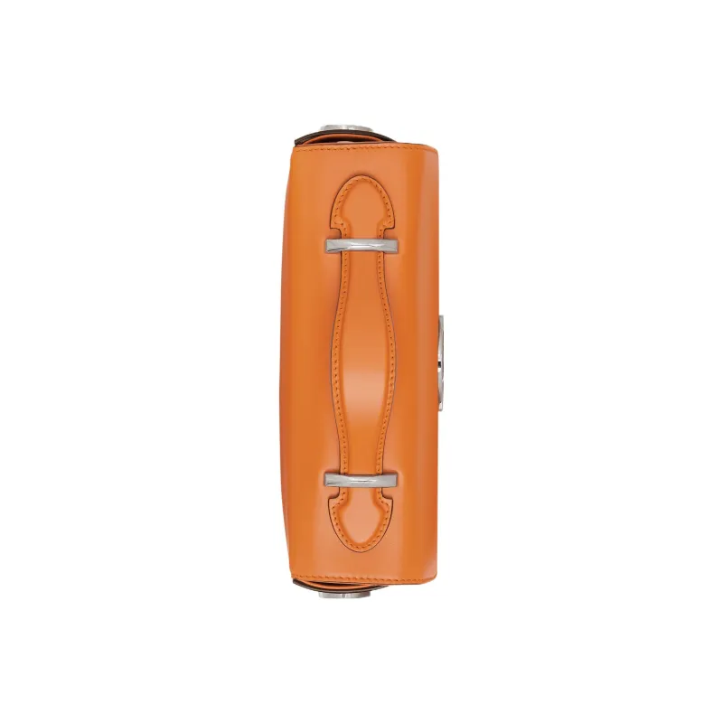 GUCCI Leather Handbag, Shoulder Bag, Crossbody Bag Mini Women's Orange-4