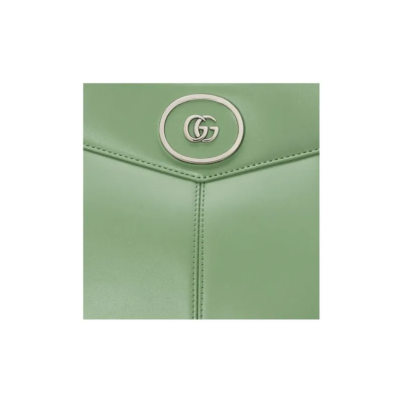 GUCCI Leather Tote Bag Shopping Bag Shoulder Bag Crossbody Bag Handbag Mini Women's Green-7
