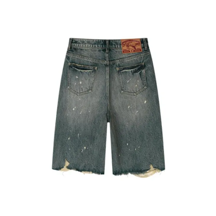 UOOYAA Denim Shorts Women's Denim Blue-1