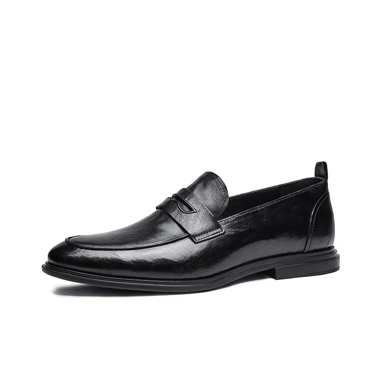 Hautton Jeans Dress Shoes Men's Black-0