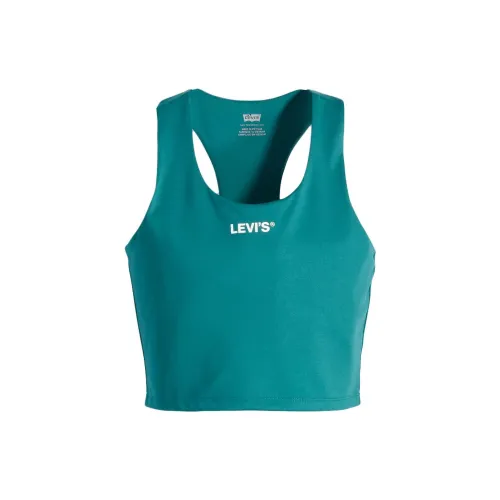 Levis Sleeveless Sports Shirts Women's Dark Green