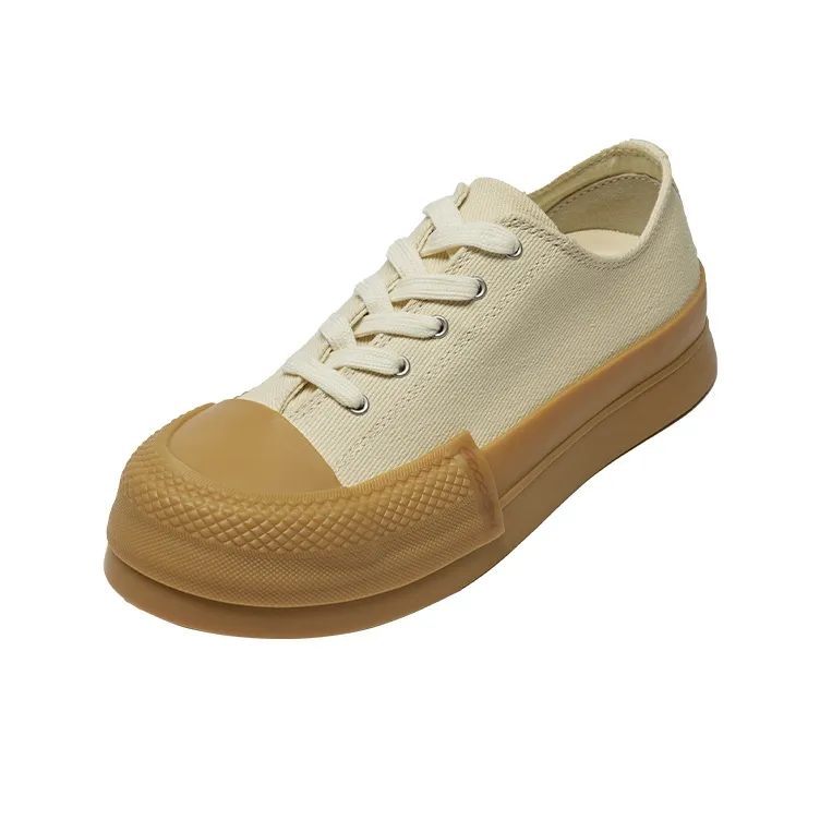 GOOD BAI Stylish Skateboarding Shoes Unisex Beige Yellow-2