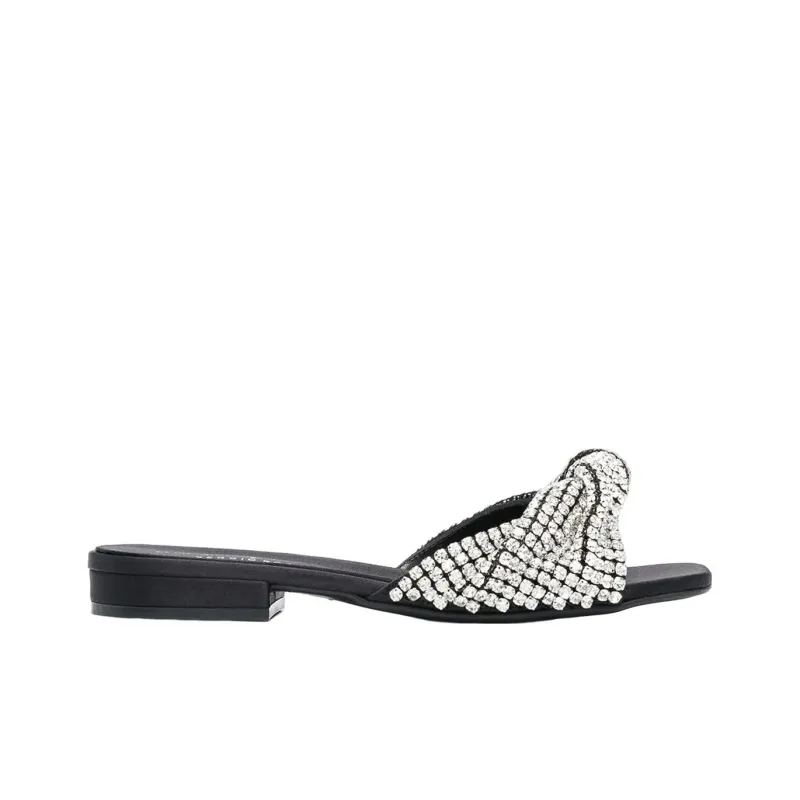 SERGIO ROSSI Crystal-embellished Flat Sandals-2