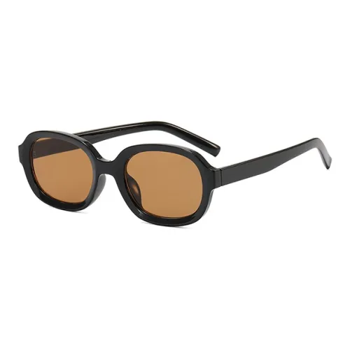 LILY&LOTTY Sunglasses Unisex Black Frame Tea Slices