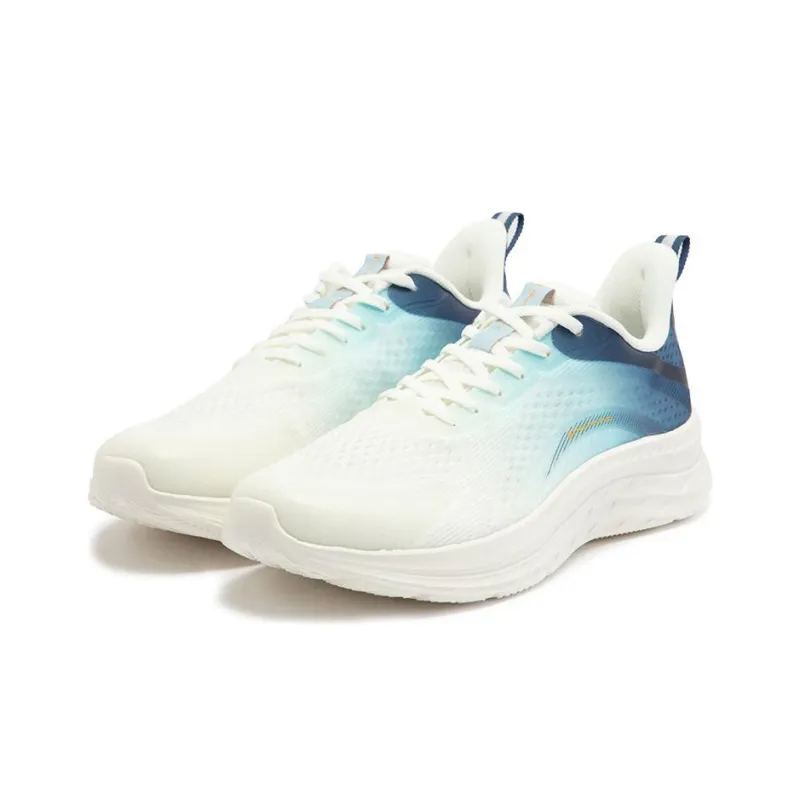 361° Anti Slip And Wear Resistant Breathable Low Top Running Shoes Men's White Blue-2
