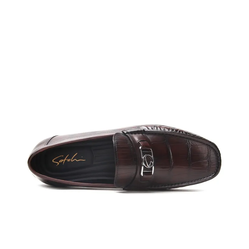 Satchi Casual Leather Shoes Men's Light Brown-3