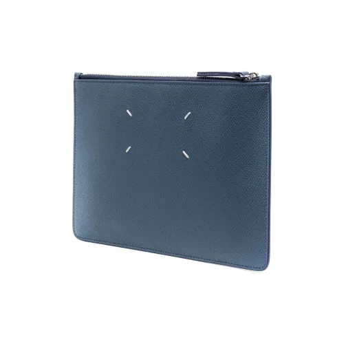 Maison Margiela Calfskin Mahjong Set Clutches Men's Blue