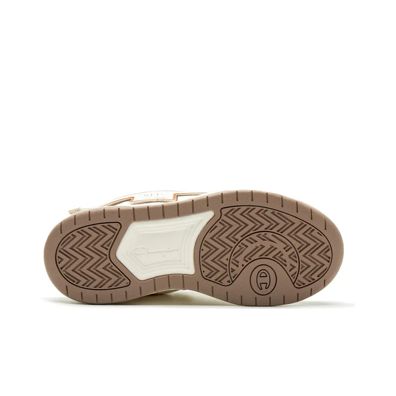 Champion Puffy Shoes, Tear And Play Low Top Skateboard Shoes Women's White Umber-4
