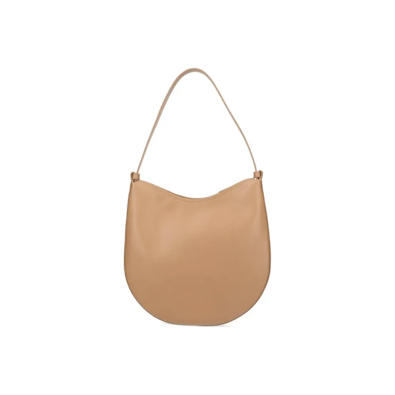AESTHER EKME Leather Handbag Shoulder Bag Women's Beige-2
