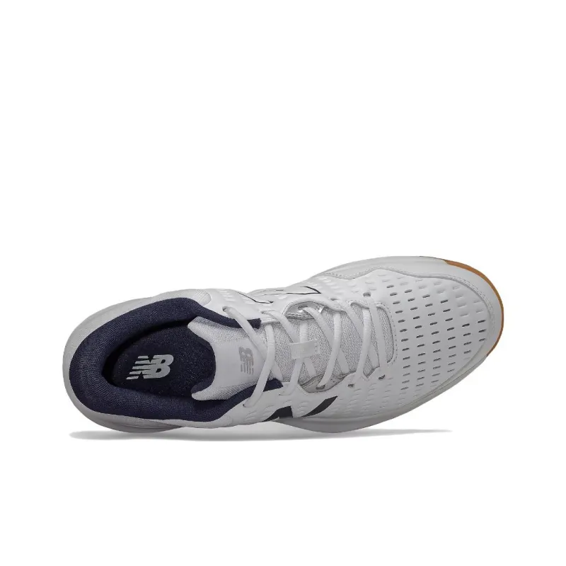 New Balance 696 V4 Hard Court Tennis Shoes 'Grey Navy'-2