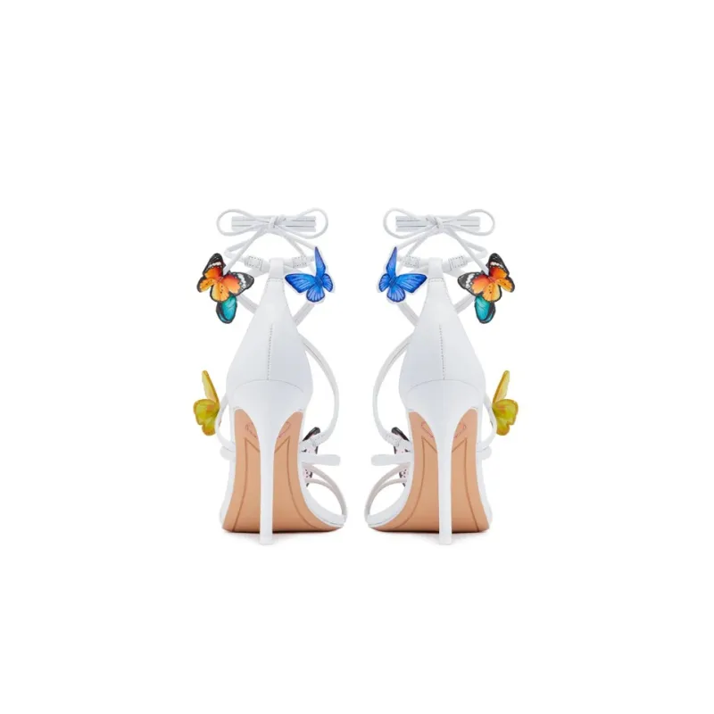 Sophia Webster One-Strap Sandals 10cm Women's White-4