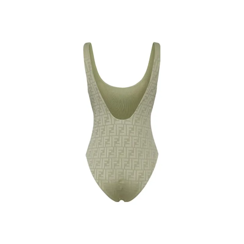 FENDI SS23 One piece Swimsuit Women's Green-1