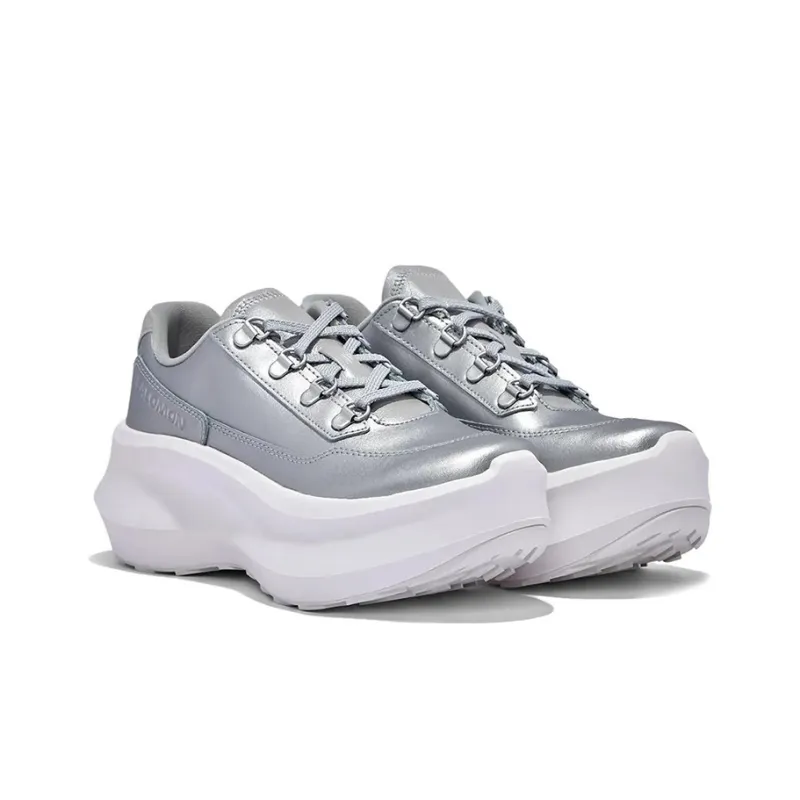 SALOMON SR811 Leather Platform Comme Des Garcons Silver-2