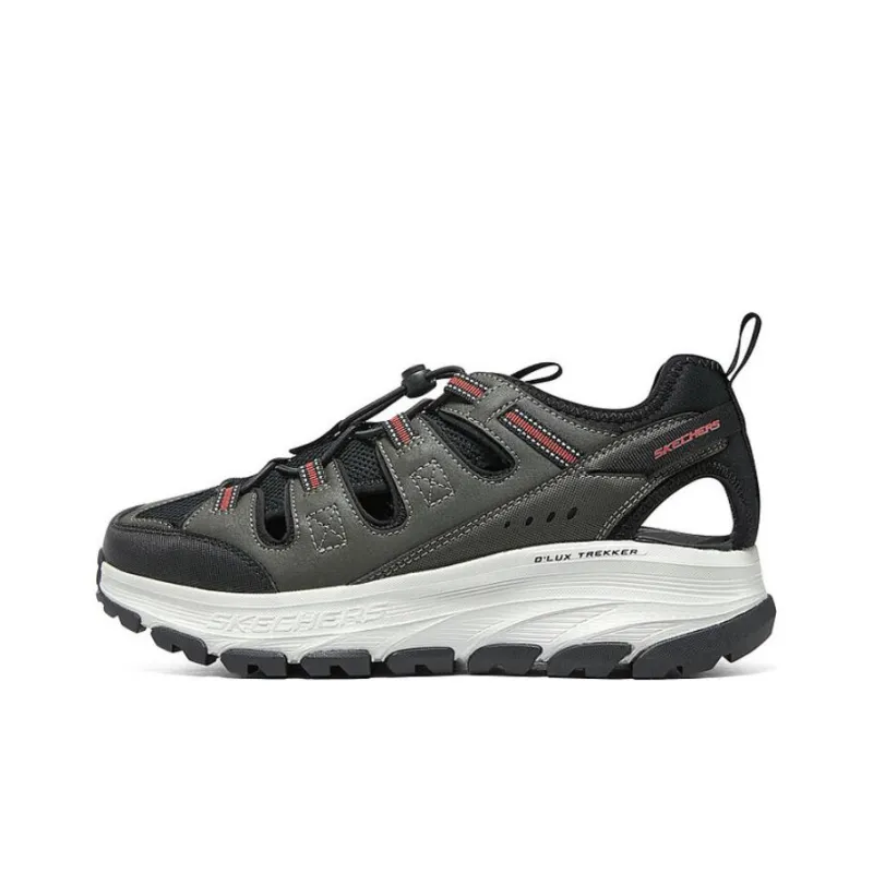 Skechers D'Lux Trekker Sandal Anti Slip Wear Resistant River Trekking Shoes Men's Black Green-0