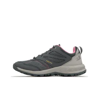 Jack Wolfskin ACTIVE OUTDOOR Series Cushioned Slip Resistant Abrasion Resistant Low Top Outdoor Shoes Women's Gray Pink