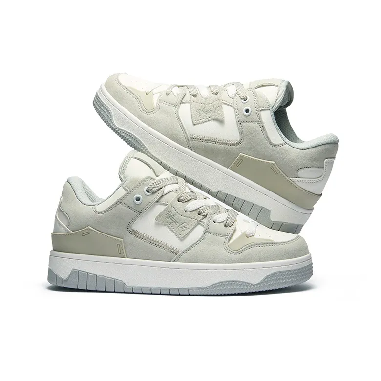 RIFUGIO VO' Low Top Stylish Skateboarding Shoes Unisex Vintage White Box-4