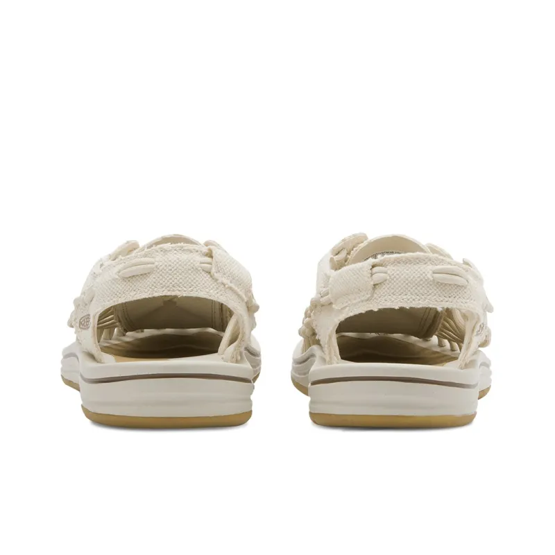 KEEN Uneek Canvas Anti Slip Wear Resistant Beach Sandals Women's Beige-4