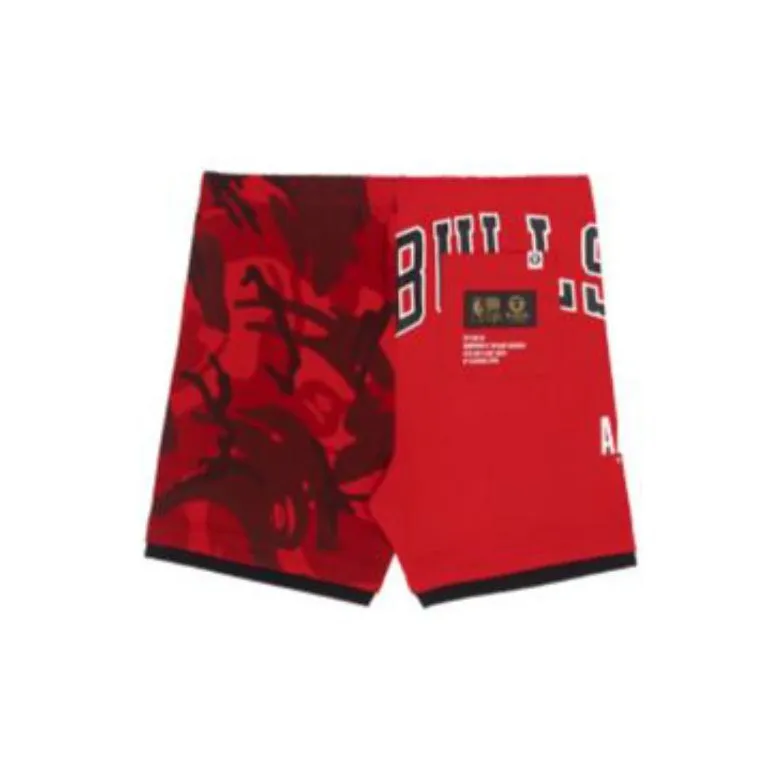 Bape X Nba Style Ape Face Camo Milwaukee Bucks Sweat Shorts-9