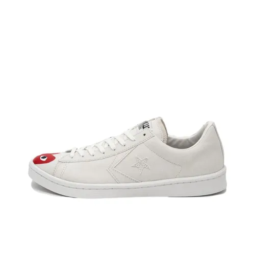 Converse Cons Pro Leather Skateboard Shoes Unisex Low-Top White/Red