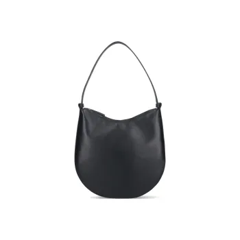 AESTHER EKME Smooth Grained Leather Hobo Bag Handbag Shoulder Bag Women's Black